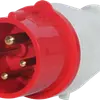 Spina Walther CEEtyp 16A 3LPE 6h 400V rosso Ø58/68×147mm IP44 