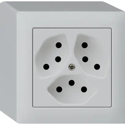 Presa AP kallysto 3×T13 grigio chiaro 