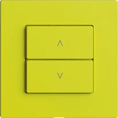 Commande pour interrupteur stores 1c/2t Edue Wiser lemon 