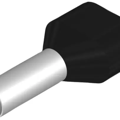 Zwillings-Aderendhülse Weidmüller H isoliert 2×6mm² 12mm schwarz lose 