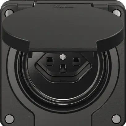 Prise FI NEVO N.CO, 30mA, type 23, bornes de raccordement pour prises supp. noir 