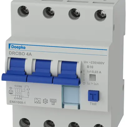 Disgiuntore differenziale Doepke DRCBO 4 3LN 10A B 30mA tipo A 