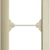 Abdeckrahmen EDIZIOdue 1×2 vanille 