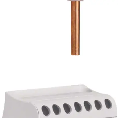 Barra N Hager per distributore a barra ottone 100A 6 morsetti di connessione 