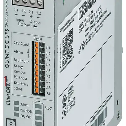 Impianto UPS PX QUINT4-UPS/24DC/24DC/10/EC EtherCAT IN 24VDC OUT 24VDC/10A 