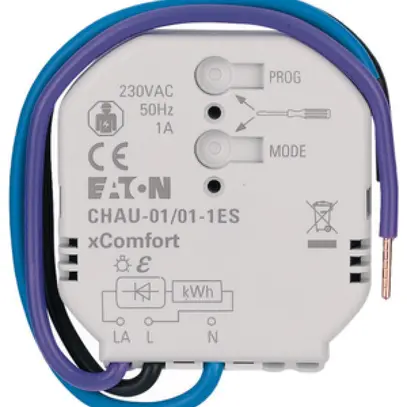 Actionneur de chauffage RF INC xComfort CHAU, 1A silencieux, mesure d'énergie 