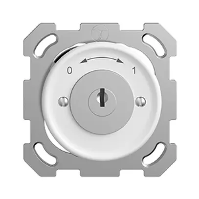 Contact pivotant ENC 0<-->1 STANDARDdue blanc avec serrure de sûreté 