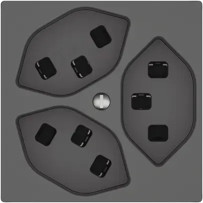 Prise EDIZIO.liv SNAPFIX® 3×T23 grf 