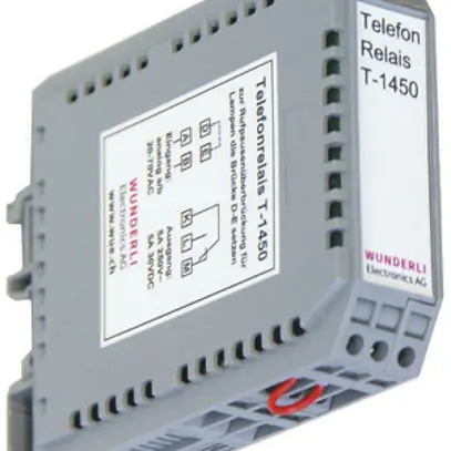 Relè telefonico per corrente forte AMD T-1450, 1W 5A/250VAC (5A/30VDC), 20…80VAC 