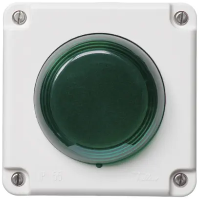 Lampada flash Hugentobler tipo 18 NUP 230VAC verde 