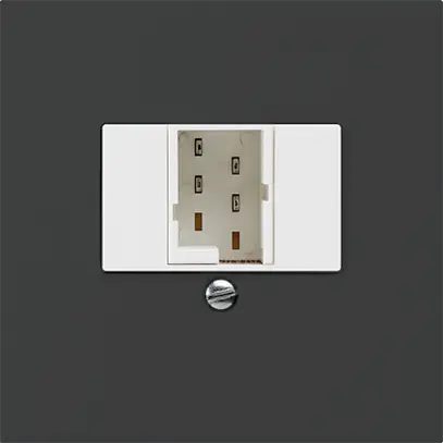 Inserto per presa di raccordo kallysto 1×TT83 nero 