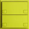 Poussoir ENC KNX 2× EDIZIOdue colore lemon RGB sans LED 