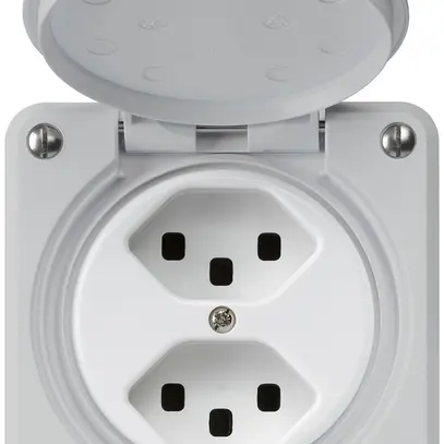 Presa INC robusto 2×tipo 23 grigio 