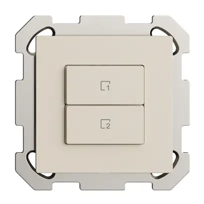 UP-Szenentaster 2 Szenen vertikal/2T WLAN Edue Wiser crema 