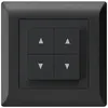 Interruttore per tapparelle INC kallysto.line nero con 4 tasti 