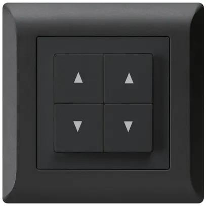 Interruttore per tapparelle INC kallysto.line nero con 4 tasti 