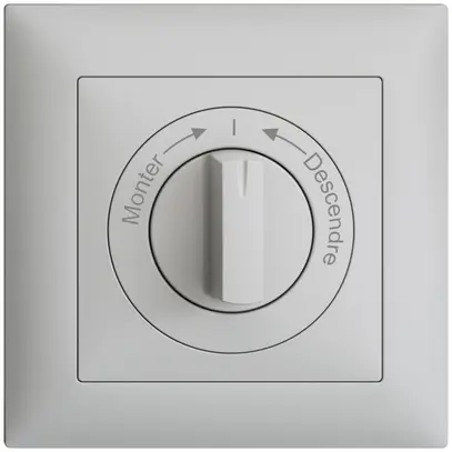 Frontset Monter->I<-Descendre EDIZIOdue 88×88mm hellgrau 