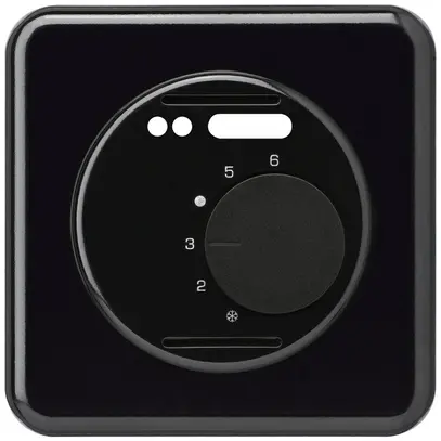 UP-Frontset basico schwarz für RaumthermostatFussbodenheiz. 