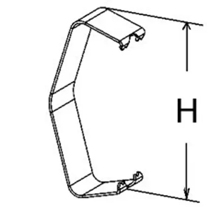 Molla di coperchio Niedax acciaio inossidabile 80mm 