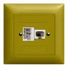 Prise ENC xDSL RJ45/TT83 olive ITplus EDIZIOdue, avec filtre 