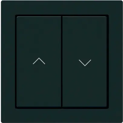 Poussoir pour stores KNX Hager BA kallysto A double 60×60mm noir 