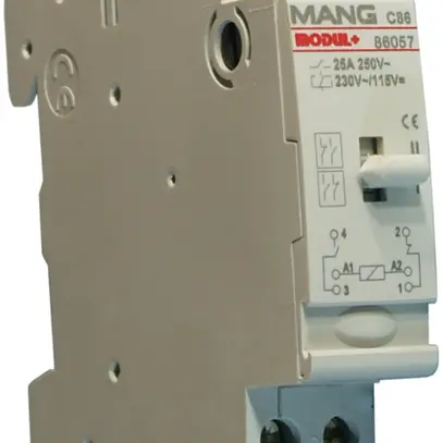 Contattore Mang 1Ch+1R 25 A 230VAC/115VDC 