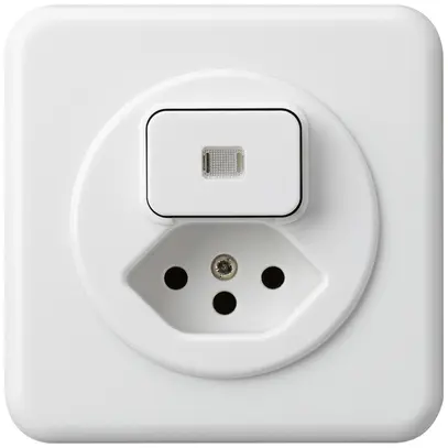 Combinazione luminosa INC A-R/1L+tipo 13 bianco basico 