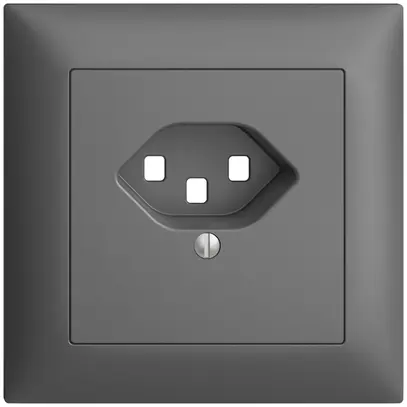 Kit frontale INC EDIZIOdue grigio scuro 88×88mm 1×T23 