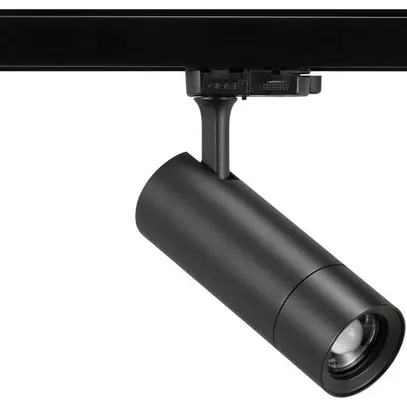 Projecteur LED Sylvania Lenzo Small 15W 1000lm 930 VAR 3ph 15°…50° Ø60 noir 