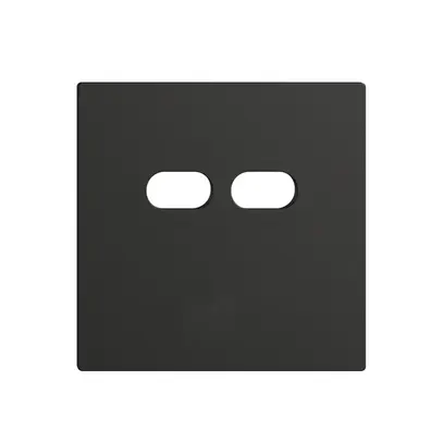 Kit di montaggio Feller EDIZIOdue per presa USB 18W 2×tipo C nero 