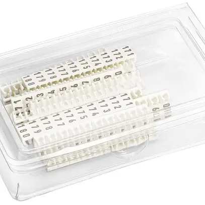 Plaquettes de marquage Hager L1/L2/L3/N/PE, 25 bandes 