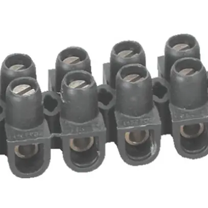 Barrette de bornes Nylbloc 12L 10mm² noir 