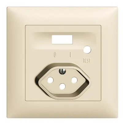 Kit frontal EDIZIOdue pour prise FI crema 