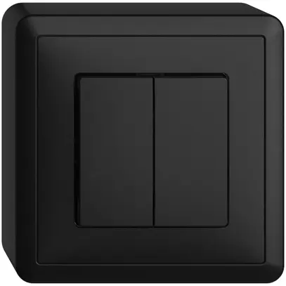 Interrupteur AP EDIZIOdue 1/3+3/1P noir 