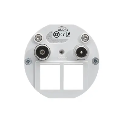 Inserto per presa multimedia Hager R/TV montaggio E 23dB 2GHz 