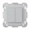 UP-Taster kallysto AR 2L hellgrau mit Befestigungsplatte 