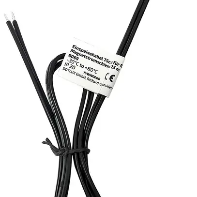 Câble de raccordement DOTLUX RETAILO 2 pôles adaptateur extrém.libre 0.75m noir 