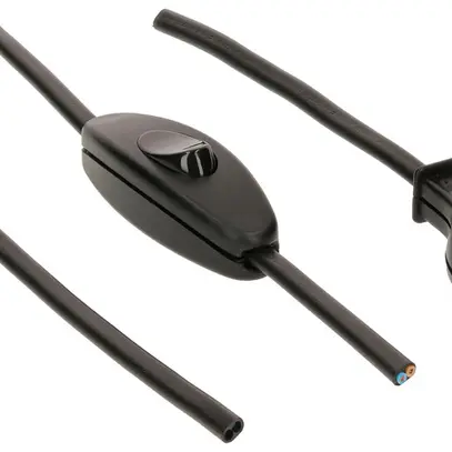 Câble de raccordement MH PVC 2.5A 230V 2×0.75mm² T26-libre a.interrupteur 2m no 