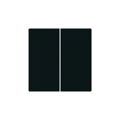 Face poussoir KNX Hager BA basico Z double noir 45×45mm 