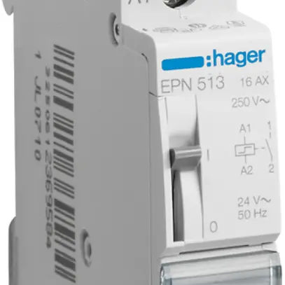 Télérupteur Hager 1UM 24VAC 12VDC 0 ouvreur 1 fermeur 0 inverseur 