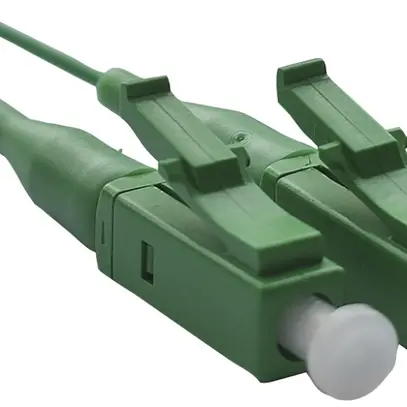 Pigtail Feller LC Singlemode câble G 657 A, jeu de 2 pièces rouge/vert, 1m 