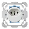 Insert pour prise ENC basico type 23 BM plaque de fixation bornes à vis blanc 