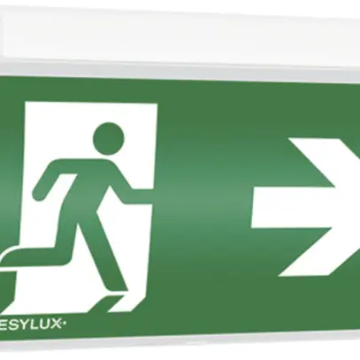 Notleuchte ESYLUX SLF LEDi SC/C Wandmontage, mit Akku 