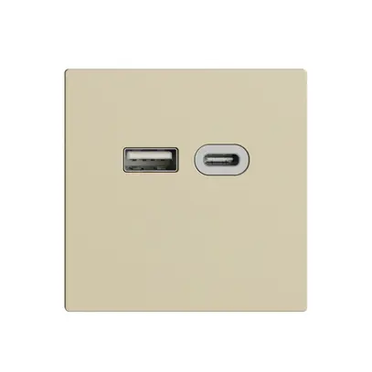 Presa USB 18W tipo A + tipo C Feller EDIZIOdue F 230V 3600mA vanille 