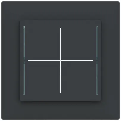 Élément de commande ENC ABB SIDUS touch B KNX avec BCU 1…4-fois anthracite 