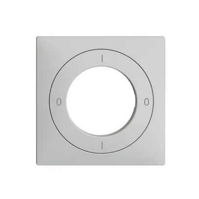 Kit frontal EDIZIOdue 0-1-0-1 60×60mm gris clair pour interrupteur à clé 