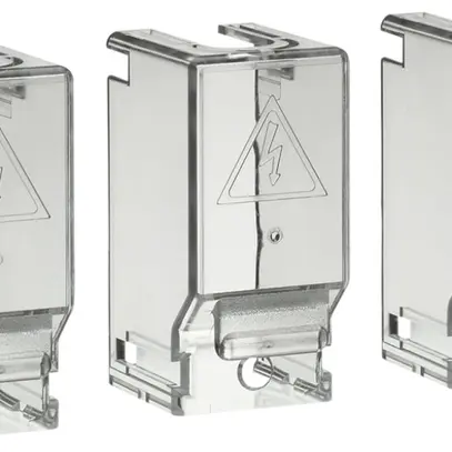 Couvre-bornes Hager 3L pour interrupteur de charge 20…63A 