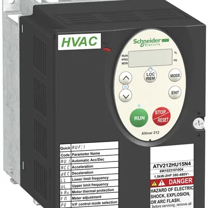 Convertisseur de fréquence Schneider Electric 2.2KW, 380…480VAC, 0.5…200Hz 