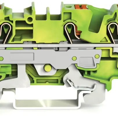 Borne de protection WAGO TOPJOB-S 6mm² 3L vert/jaune série 2206 