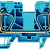 Borne de passage Weidmüller ZDU 16 connexion à ressort 16mm² TS35 bleu 